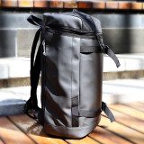Business Water Resistant PU leather Laptop Bags Backpack with USB Charging computer travel bagpack