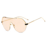 20132 Superhot Eyewear 2019 Fashion Mono Lens Sun glasses Women Half Frame Sunglasses