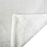 100% polyester soft knitted pv fake faux fur blanket backside sherpa