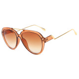24637  Superhot Eyewear  Hot sales  Double beam Sunglasses Gradient color frame Stepped sun glasses