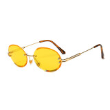 A0364 Superhot Eyewear 2019 Vintage Sun glasses Men Women Oval Rimless Sunglasses
