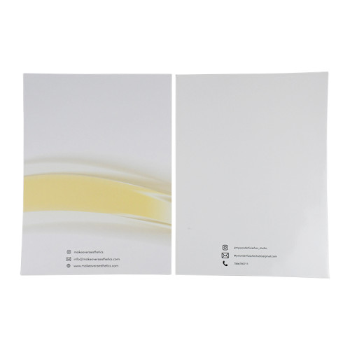Customized Design Printing Glossy Lamination Paper Folders Pocket with Your Own Logo