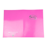 Luxury Embossed Silver Gold Foil Two Pocket Paper Presentation Folder with Your Own Logo