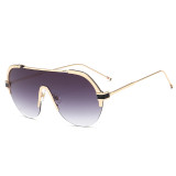 20132 Superhot Eyewear 2019 Fashion Mono Lens Sun glasses Women Half Frame Sunglasses