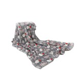 Popular cute super soft Christmas snowman print flannel fleece blanket