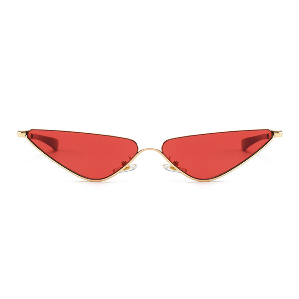 13145 Superhot Eyewear Fashion Women Sun glasses Small Half Frame Cat Eye Sunglasses
