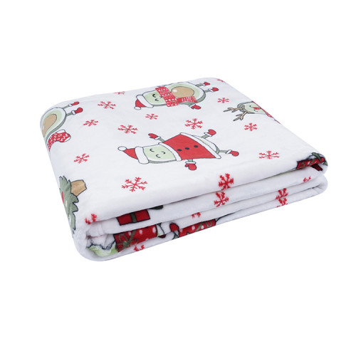 Flannel Printed Blanket Super Soft Fleece Blanket For Christmas