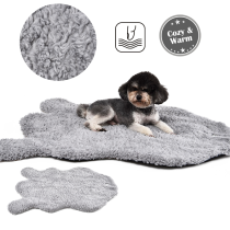 Recycled Material Pet Cushion Bed Soft Plush Portable Foldable Cat Dog Mat