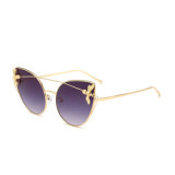 11025 Superhot 8 Color Little Bee Classical Cateye Style Metal Frame Anti UV cat.3 Women 2018 Sunglasses