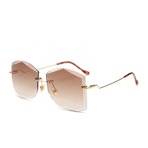 10335 Superhot Eyewear Fashion Ladies Frameless Sun glasses Shades Women Rimless Sunglasses