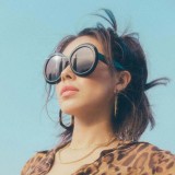 14532 Superhot Eyewear 2019 Fashion Women Oversized Round Gradient Shades Sunglasses