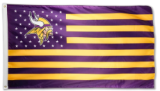 NFL Custom 3*5ft Minnesota Vikings flag sample fast delivery