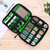 Portable digital usb charger cable bag travel electronics gadget storage organizer
