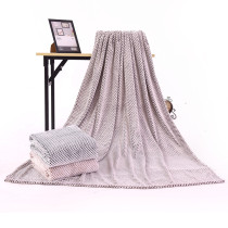 Wholesale fashion honeycomb jacquard and backprint flannel fleece blanket