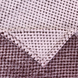 Wholesale fashion honeycomb jacquard and backprint flannel fleece blanket