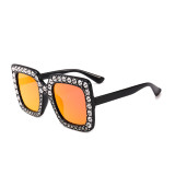11832 Superhot Eyewear Fashion Women Oversized Sun glasses brand designer shades 2018 diamond-mounted Rhinestone Sunglasses