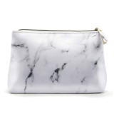 good quality fashion design Wholesale marble makeup pouch bag waterproof soft pu leather with zipper cosmetic bag