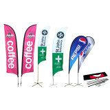Wholesale low moq high quality Flying Feather Advertising flag custom