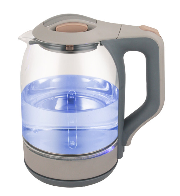 1.7L cordless electric glass kettle