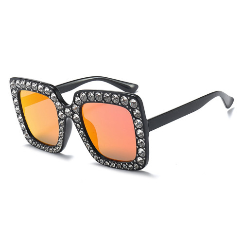 11832 Superhot Eyewear Fashion Women Oversized Sun glasses brand designer shades 2018 diamond-mounted Rhinestone Sunglasses