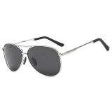 10461 Superhot Eyewear Classic Pilot Style Black Driving Shades Men's Polarized Sunglasses