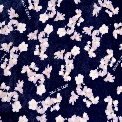 Wholesale elegant knitted flower print cozy flannel fleece blanket