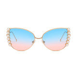 12135 Superhot Eyewear Pearl Butterfly Sun glasses 2019 Fashion Women Sunglasses