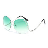 Superhot Eyewear 11635 Fashion 2020 Women Sun glasses Oversized Rimless Sunglasses