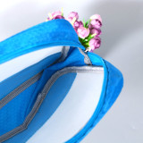Custom Logo Travel Transparent Beach Zipper Cosmetic Bag Pouch Clear Toiletries Bag Makeup Bag Set