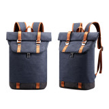 Factory designer Custom  Waterproof cationic material Roll top  anti-theft Sport Laptop Backpack Bag