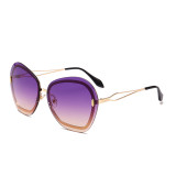 11232 Superhot Eyewear 2019 Fashion Ladies Big Sun glasses Oversized Rimless Women Sunglasses