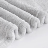 100%Polyester fashion floral print super soft flannel fleece blanket
