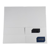 Customized Design Printing Glossy Lamination Paper Folders Pocket with Your Own Logo