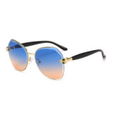 10925 Superhot Eyewear Fashion Women Sun glasses Oversized Brand Designer Rimless Sunglasses