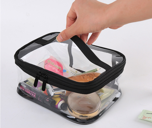 New Waterproof Transparent PVC Bath Cosmetic Bag Women Make Up Case Travel Makeup Beauty Wash Organizer Toilet Storage Kit