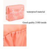 Eco-friendly PU leather cosmetic bag small make up bags with logo stamping