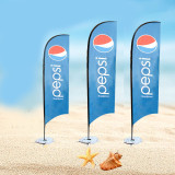 Wholesale low moq high quality Flying Feather Advertising flag custom