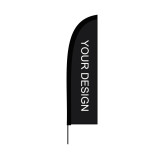 Custom Widely Used Superior Quality Attractive Price New Type Marketing Material Polyester Beach Flag