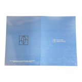 Customised Logo 2 Pockets Custom Print Kraft Paper File Company Presentation Thick Card A5 A4 Folders with Card Slot