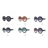 14532 Superhot Eyewear 2019 Fashion Women Oversized Round Gradient Shades Sunglasses