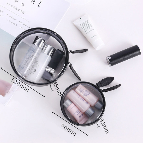 Amazon Hot Sells Organizer Clear Travel PVC Zipper Bags WaterProof Makeup Transparent Cosmetic Bags
