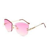 11035 Superhot Eyewear 2019 Fashion Ladies Sun glasses Amazon hot selling Rimless Sunglasses