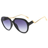 24637  Superhot Eyewear  Hot sales  Double beam Sunglasses Gradient color frame Stepped sun glasses