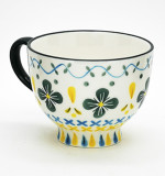 Hot selling stonware handle 11oz mug cup custom cermaic tea coffee water cup with logo