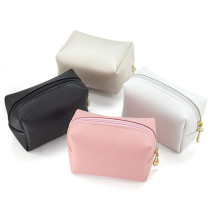 Custom logo private label cosmetic bag small PU travel makeup organizer bag zipper make up brush cosmetic pouch bags