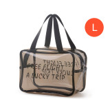 Custom LOGO Travel Transparent Makeup Bag PVC Zipper Tote Cosmetic Bag Pouch Clear Beauty Make Up Bags