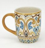 Wholesale Tea Cup Manufacturer Hand paint+Decal on Glaze Milk Coffee Mugs Ceramic Mug