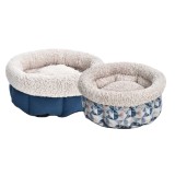 Comfort Pet Cuddler Polyester Peach Skin Fabric Sofa Memory Foam Dog Bed