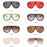 18932 Superhot Eyewear 2019 Oversized Shades Sun glasses One Piece Lens Shield Sunglasses