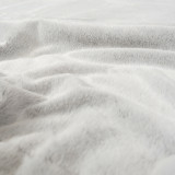 100% polyester soft knitted pv fake faux fur blanket backside sherpa